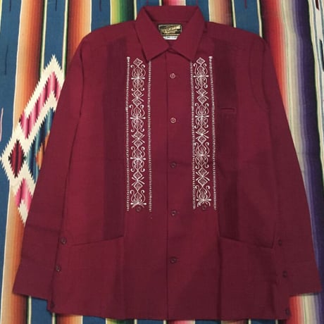 【2027年7月31日までにお届け】【受注生産】【長袖】【 ESG-01L-BUW 】【 REJILLADA 】【 BURGUNDY x WHITE 】【  臙脂(えんじ)色 x 白 】