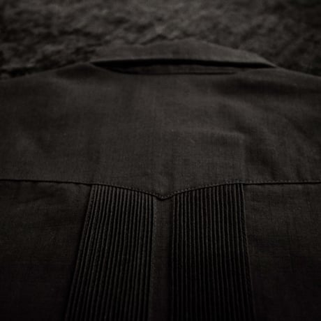 【2027年7月31日までにお届け】【受注生産】【 長袖 】【 ESG-01L-BW 】【 L/S GUAYABERA 】【 REJILLADA 】【 BLACK x WHITE 】