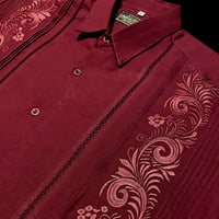 【予約商品】【半袖】【ESG-30S-BU】【 S/S GUAYAMISA 】【BURGUNDY】【臙脂色】