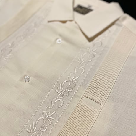 【ESG-20L-OF】【REJILLADA 】【L/S GUAYABERA】【OFF WHITE】 【オフホワイト】