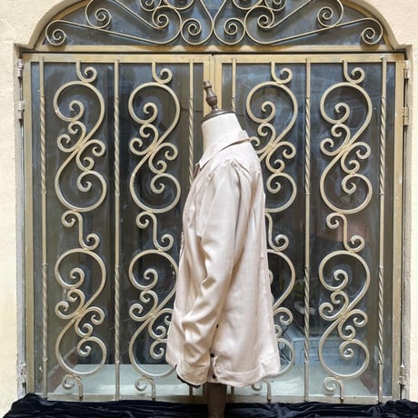 【2027年7月31日までにお届け】【受注生産】【長袖】【 ESG-20LP-LBEB 】【 REJILLADA CIPRE 】【 POLYESTER 】【 LIGHT BEIGE x BLACK 】