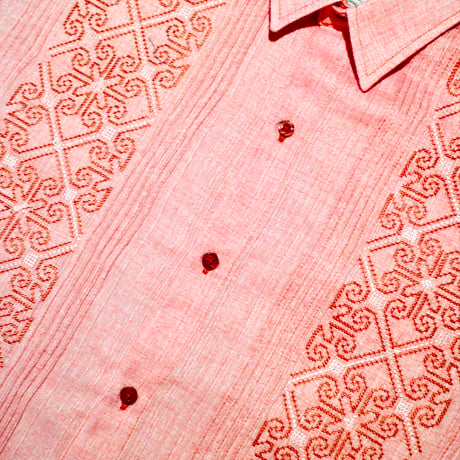 【お取り寄せ商品】【半袖】【IMP-COL-126S-FP】【GUAYABERAS COLLI】【 S/S GUAYAMISA】【FLAMINGO PINK】【フラミンゴピンク】