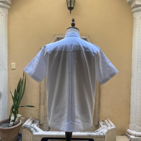 【予約商品】【半袖】【袖刺繍】【ESG-30S-WBL】【 S/S GUAYAMISA 】【 WHITExBLUE 】【 白x青 】