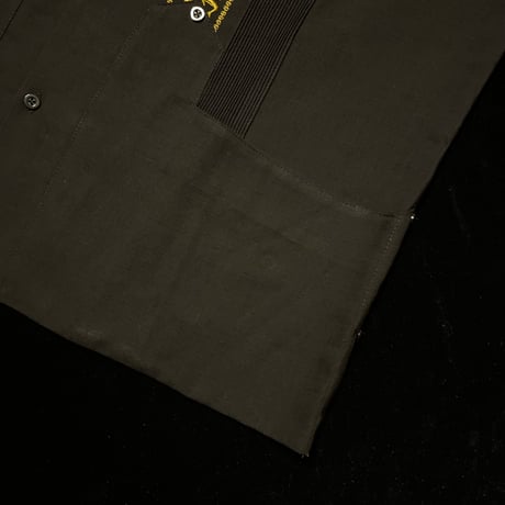 【2027年7月31日までにお届け】【受注生産】【ESG-20L-BG】【REJILLADA 】【L/S GUAYABERA】【BLACKxGOLD】 【黒x金】