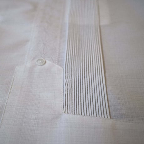 【2027年7月31日までにお届け】【受注生産】【長袖】【 ESGS-04L-W 】【 REJILLADA ASA 】【 麻の葉柄 】【WHITE】【白】