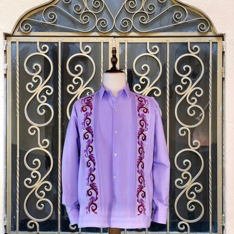 【お取り寄せ商品】【長袖】【IMP-COL-100L-LA】【GUAYABERAS COLLI】【 L/S GUAYAMISA 】【 LAVENDER 】【 ラベンダー 】