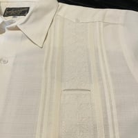 【半袖】【麻の葉柄】【 ESGS-10S-OF】【 S/S GUAYAMISA ASA 】【OFF WHITE】 【オフホワイト】
