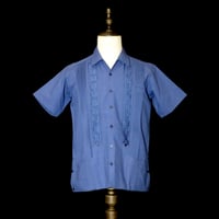 【半袖】【 S/S REJILLADA 】【 ESG-101S-AQ-23】【COTTON/POLYESTER】【 AQUA 】【 アクアブルー 】