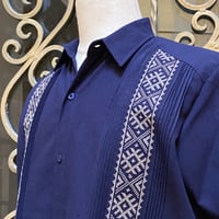 【半袖】【IMP-COL-127S-N】【GUAYABERAS COLLI】【 S/S GUAYAMISA】【 NAVY 】【紺】