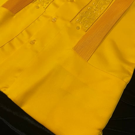 【予約】【半袖】【サイズ36(M)】【IMP-DE-18S-MU-36】【 DEADSTOCK 】【S/S GUAYABERA】【MUSTARD】【辛子色】
