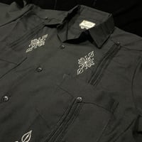 【予約】【半袖】【サイズ38(L)】【IMP-DE-24S-BW-38】【 DEADSTOCK 】【S/S GUAYABERA】【BLACKxWHITE】【黒x白】