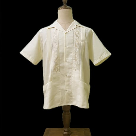【ESG-20S-OF】【REJILLADA 】【S/S GUAYABERA】【OFF WHITE】 【オフホワイト】