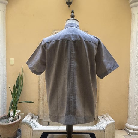 【9月】【予約商品】【半袖】【ESG-30S-GRB】【 S/S GUAYAMISA 】【 GRAY x BLACK 】【 グレー x 黒 】