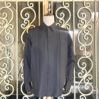 【2027年7月31日までにお届け】【受注生産】【長袖】【麻の葉柄】【 ESGS-10L-B】【 L/S GUAYAMISA ASA 】【BLACK】 【黒】