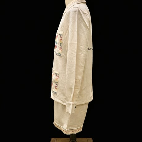 【7/31入荷】【長袖】【2ピース】【ESGG-02LS-2-OFM】【L/S QUETZAL SHIRTS & SHORTS 】【グアテマラ】【 OFF WHITE x MULTI COLOR  】