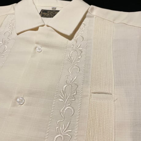 【ESG-20L-OF】【REJILLADA 】【L/S GUAYABERA】【OFF WHITE】 【オフホワイト】