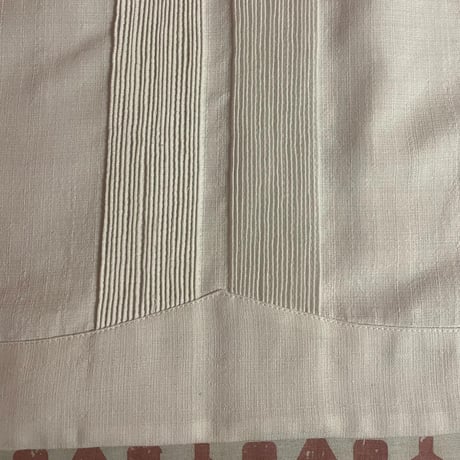 【2027年7月31日までにお届け】【受注生産】【長袖】【 ESGS-03L-W 】【 L/S GUAYABERA 】【 REJILLADA MOTA 】【 麻の葉柄 】【 WHITE 】【 白 】