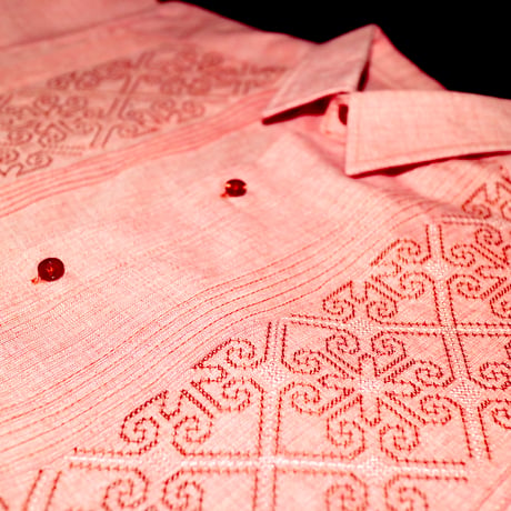 【お取り寄せ商品】【半袖】【IMP-COL-126S-FP】【GUAYABERAS COLLI】【 S/S GUAYAMISA】【FLAMINGO PINK】【フラミンゴピンク】