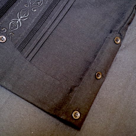 【2027年7月31日までにお届け】【受注生産】【半袖】【 ESG-32S-B】【 S/S GUAYAMISA 】【BLACK】 【黒】