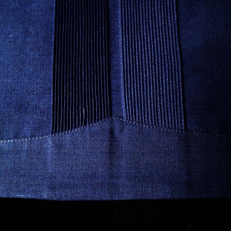 【2027年7月31日までにお届け】【受注生産】【半袖】【 ESG-01S-NG 】【 S/S GUAYABERA 】【 REJILLADA 】【 NAVY x GOLD x 】【 紺 x 金 】