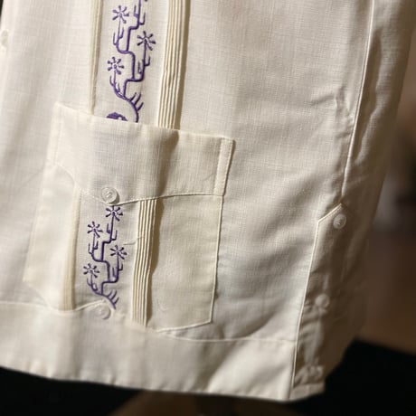 【2027年7月31日までにお届け】【受注生産】【半袖】【SHOTA CACTUS】【 ESGS-06S-OFPU】【 S/S CUBANA 】【OFF WHITExPURPLE】