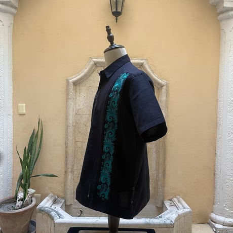 【予約商品】【半袖】【ESG-30S-BJA】【 S/S GUAYAMISA 】【BLACKxJADE】【 黒x翡翠】