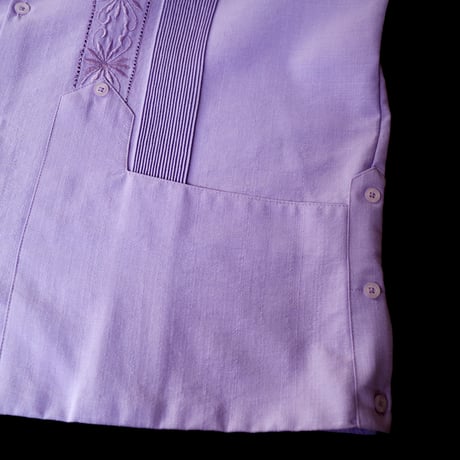 【2027年7月31日までにお届け】【受注生産】【半袖】【 ESG-01S-LA 】【 S/S GUAYABERA 】【 REJILLADA 】【 LAVENDER 】【 ラベンダー 】
