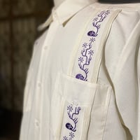 【ご注文日より１年以内にお届け】【受注生産】【半袖】【SHOTA CACTUS】【 ESGS-06S-OFPU】【 S/S CUBANA 】【OFF WHITExPURPLE】
