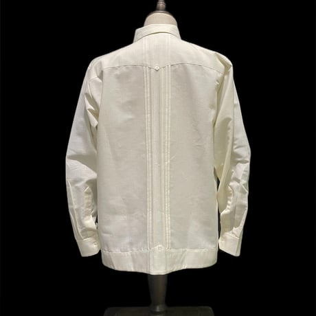 【1月〜2月】【予約商品】【長袖】【 ESGS-13L-OFG 】【 L/S CUBANA ASA 】【OFF WHITEx GOLD 】 【オフホワイトx金】