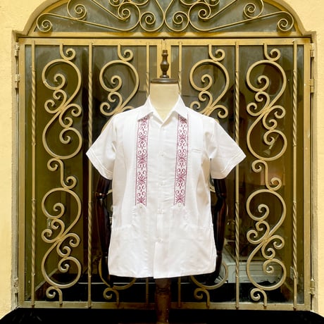 【2027年7月31日までにお届け】【受注生産】【半袖】【 ESG-01S-WBU 】【 REJILLADA 】【 WHITE x BURGUNDY 】【 白 x 臙脂(えんじ)色 】