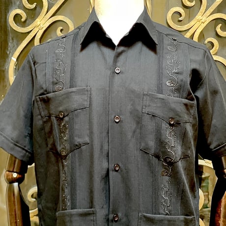 【2027年7月31日までにお届け】【受注生産】【半袖】【SHOTA CACTUS】【 ESGS-06S-B】【 S/S CUBANA 】【BLACK】 【黒】