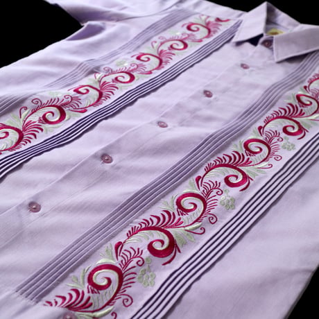 【お取り寄せ商品】【長袖】【IMP-COL-100L-LA】【GUAYABERAS COLLI】【 L/S GUAYAMISA 】【 LAVENDER 】【 ラベンダー 】