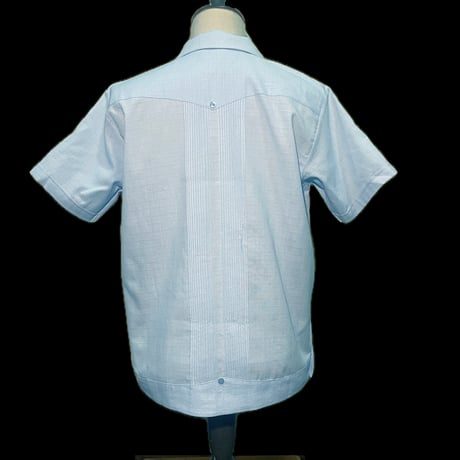 【予約商品】【半袖】【 ESG-01S-SAW 】【S/S REJILLADA】【SAX x WHITE】 【サックスブルーx 白】