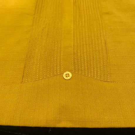 【予約商品】【半袖】【 ESG-01S-MUW 】【S/S REJILLADA】【 MUSTARD x WHITE】 【マスタードx 白】