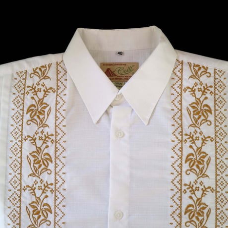 【お取り寄せ商品】【長袖】【IMP-COL-101L-WG】【 L/S GUAYAMISA】【WHITE x GOLD】【 白 x 金 】