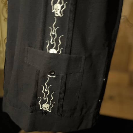【2027年7月31日までにお届け】【受注生産】【長袖】【SHOTA CALAVERA】【 ESGS-07L-BW】【 L/S CUBANA 】【BLACKxWHITE】 【黒x白】