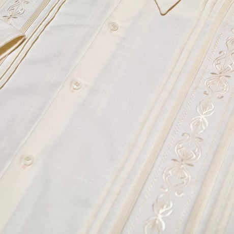 【長袖】【 ESG-32L-OF 】【 L/S GUAYAMISA 】【OFF WHITE】 【オフホワイト】