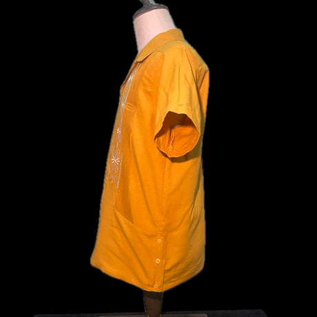 【予約商品】【半袖】【 ESG-01S-MUW 】【S/S REJILLADA】【 MUSTARD x WHITE】 【マスタードx 白】