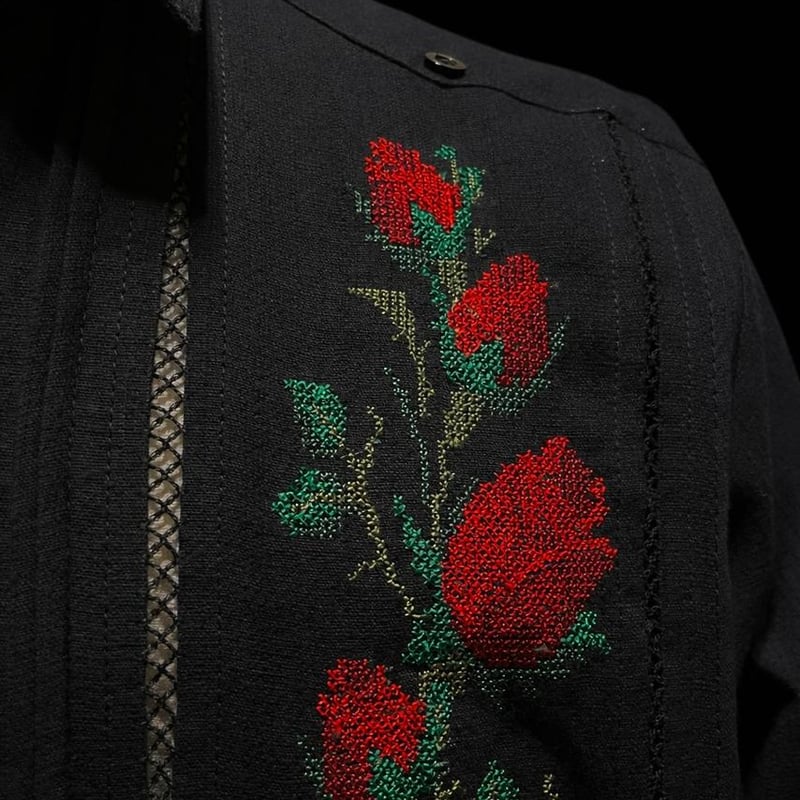 予約商品】【長袖】【 ESG-10L-BR 】【薔薇 】【 ピックエッタ有り