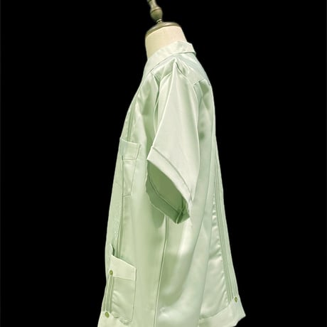 【予約】【半袖】【IMP-DE-15S-LIGRE-42】【 DEADSTOCK 】【S/S GUAYABERA】【LIME GREEN】【ライムグリーン】