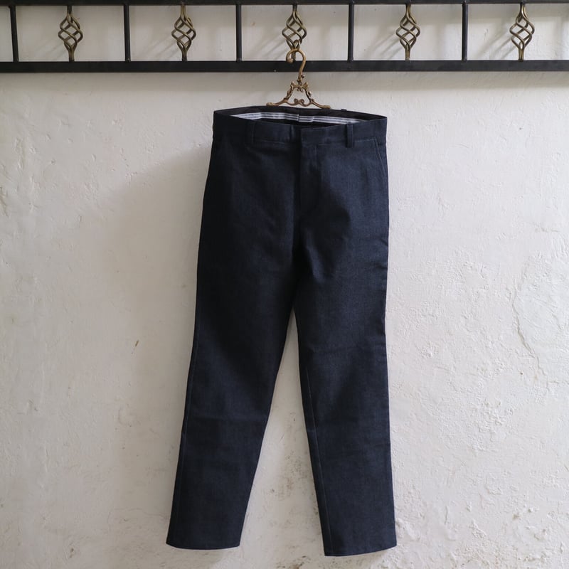 ストレッチデニムスラックス】【ESG-P-MZ02L-AZMR】【 DENIM ストレッチデニムスラックス】【ESG-P-MZ02L-AZMR】【 DENIM