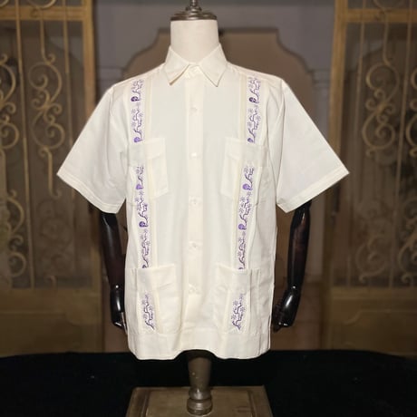 【2027年7月31日までにお届け】【受注生産】【半袖】【SHOTA CACTUS】【 ESGS-06S-OFPU】【 S/S CUBANA 】【OFF WHITExPURPLE】