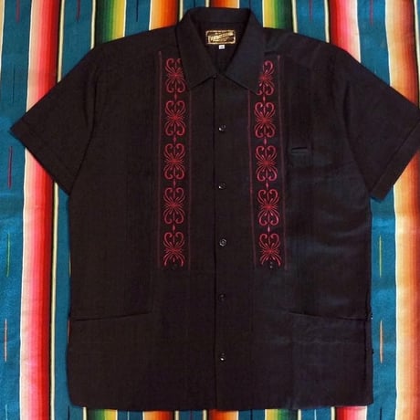 【9月下旬】【予約商品】【半袖】【 ESG-01S-BBU 】【 REJILLADA 】【 BLACK x BURGUNDY 】【 黒 x 臙脂(えんじ)色 】