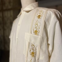 【ご注文日より１年以内にお届け】【受注生産】【長袖】【SHOTA CALAVERA】【 ESGS-07L-OFG】【 L/S CUBANA 】【OFF WHITExGOLD】 【オフホワイトx金】