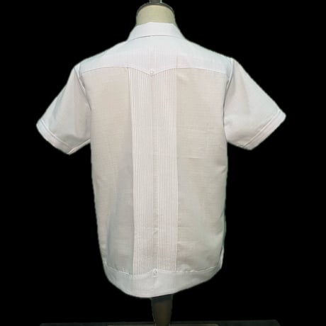 【予約】【半袖】【 ESG-01S-W】【 S/S GUAYABERA 】【 REJILLADA 】【 WHITE 】【 白】