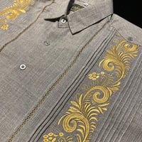 【半袖】【ESG-30S-GRG】【 S/S GUAYAMISA 】【 GRAY x GOLD 】【 グレー x 金 】