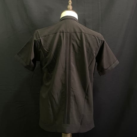 【半袖】【サイズ36(M)】【IMP-DE-19S-B-36】【 DEADSTOCK 】【S/S GUAYABERA】【BLACK】【黒】