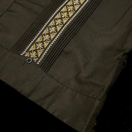 【長袖】【 ESG-37L-BG 】【クロス 】【 L/S GUAYAMISA 】【 CRUZ 】【BLACKx GOLD 】【 黒 x 金】