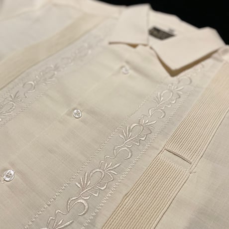 【ESG-20L-OF】【REJILLADA 】【L/S GUAYABERA】【OFF WHITE】 【オフホワイト】