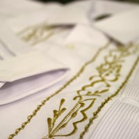 【2027年7月31日までにお届け】【受注生産】【長袖】【 ESG-20LP-WG 】【 REJILLADA CIPRE 】【 POLYESTER 】【 WHITE x GOLD 】【 白 x 金 】